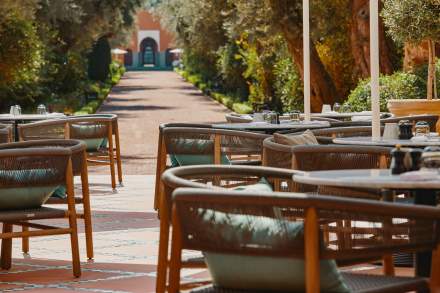 Terrasse Bar Majorelle à Marrakech La Mamounia