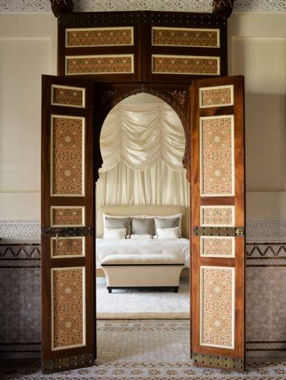 Suite Baldaquin Palace Hotel de luxe 5 étoiles Marrakech La Mamounia