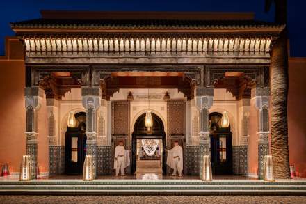 Entrée La Mamounia Palace de Luxe Marrakech, Maroc