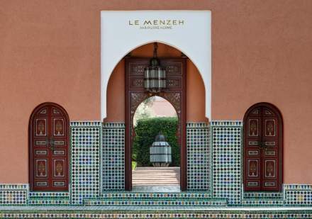 Le Menzeh tea room in Marrakesh La Mamounia