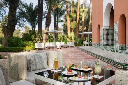 Le Menzeh tea room in Marrakesh La Mamounia