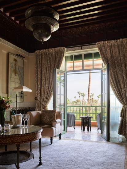 Suite Baldaquin Palace Hotel de luxe 5 étoiles Marrakech La Mamounia